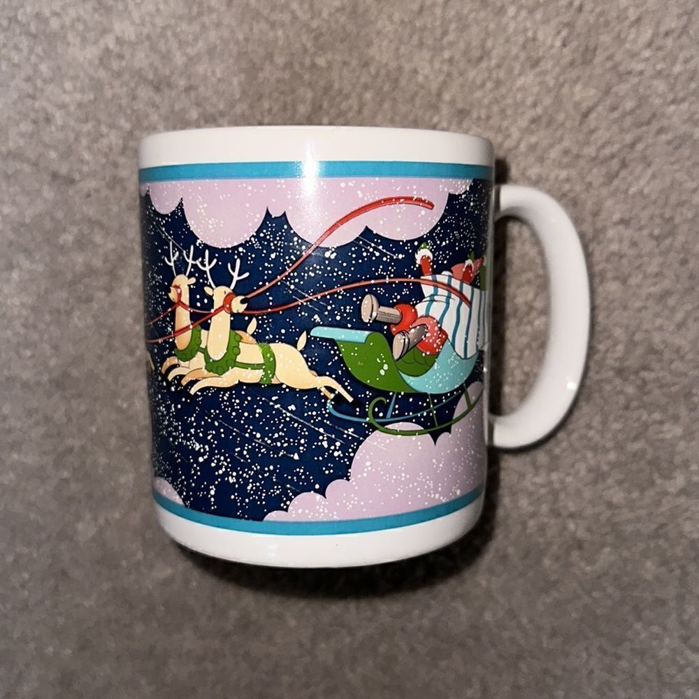 Applause “Santa with Reindeer” Christmas Mug!
